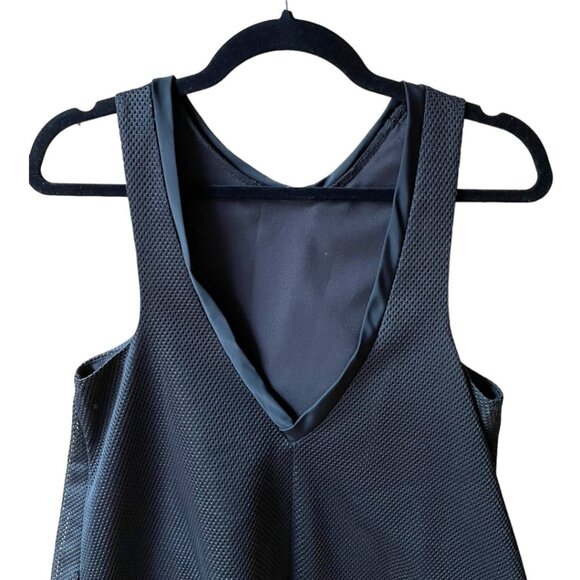 Vivian Chan Size S Black Mesh Haley Sleeveless V-Back A-Line Mini Party Dress - Picture 13 of 13